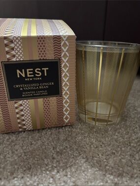 EMPTY glass Nest Fragrances candle jar